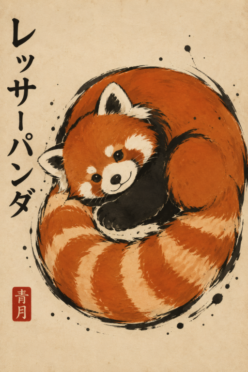 Red Panda Curled