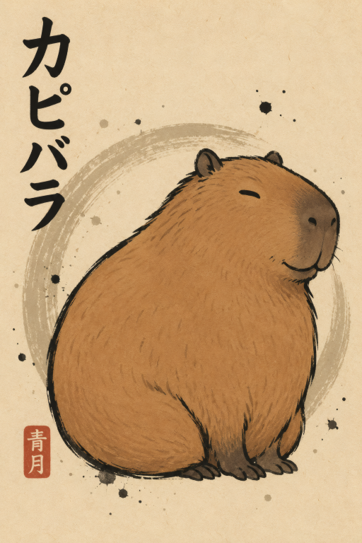 Capybara Portrait