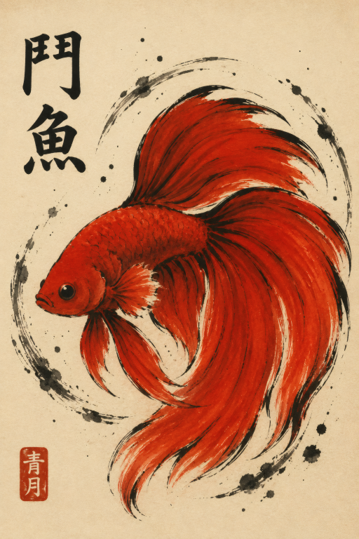 Red Betta Fish
