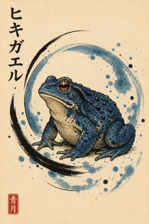 Blue Toad Frog