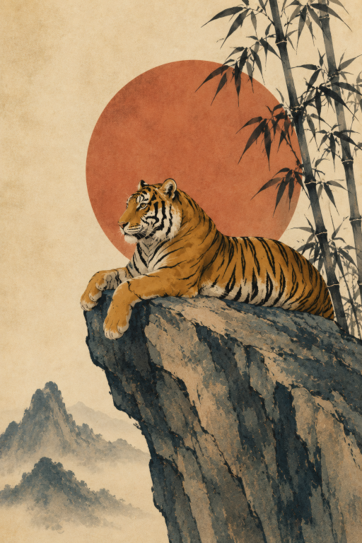 Tiger Rock Red Sun