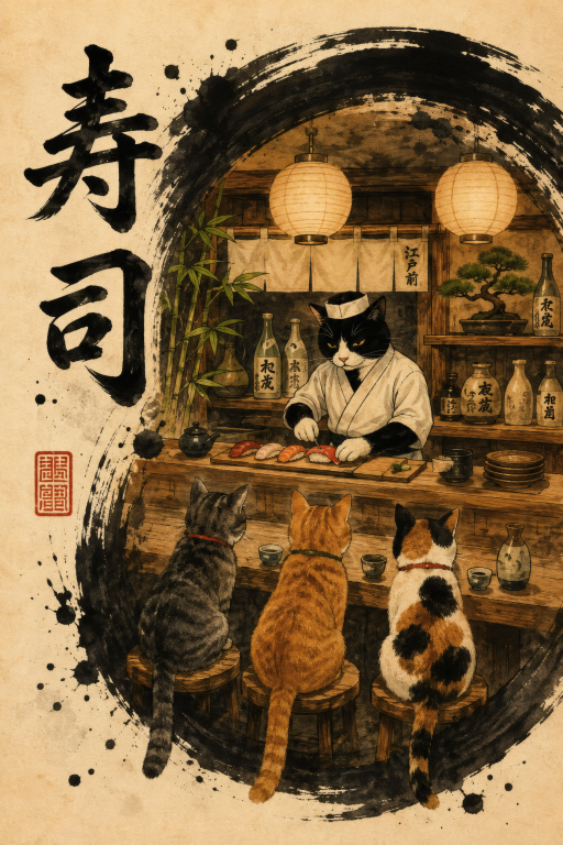 Sushi Shop Cats
