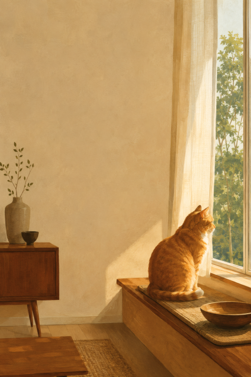 Cat Windowsill Light