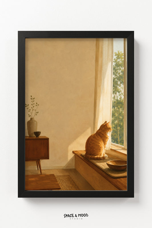 Cat Windowsill Light