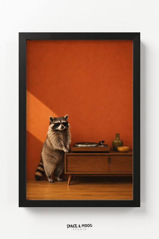 Raccoon Record Player