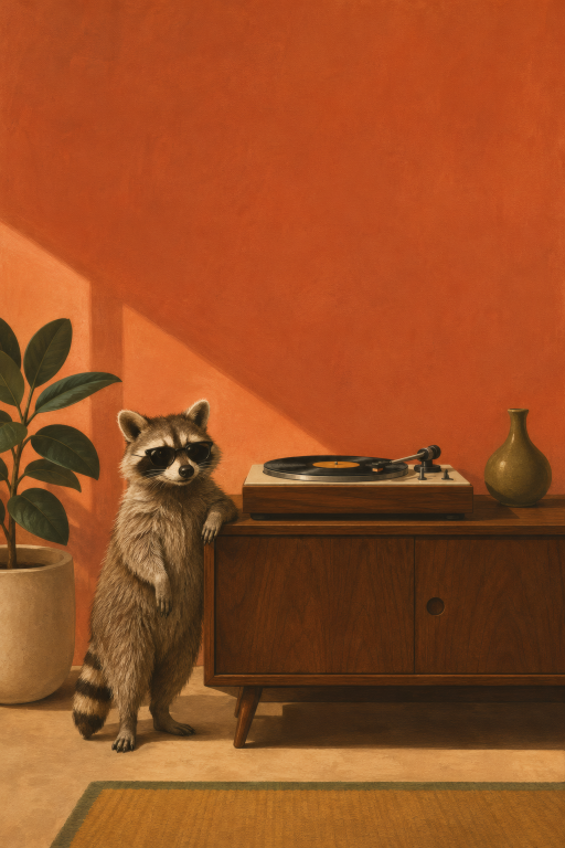 Raccoon Plant Cabinet