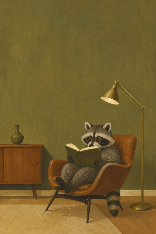 Raccoon Reading Chair