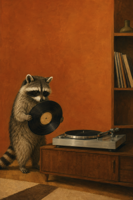 Raccoon Holding Vinyl