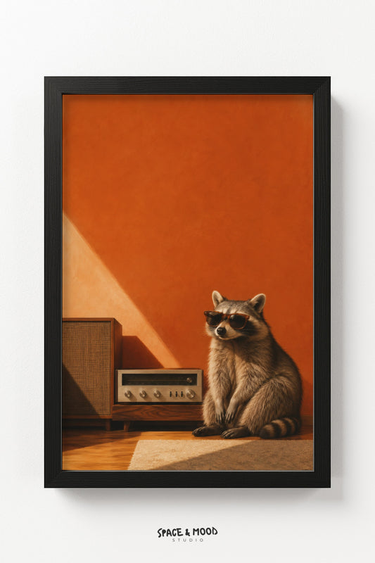 Raccoon Retro Radio