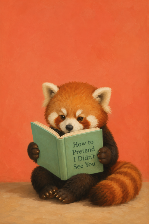 Red Panda Reading