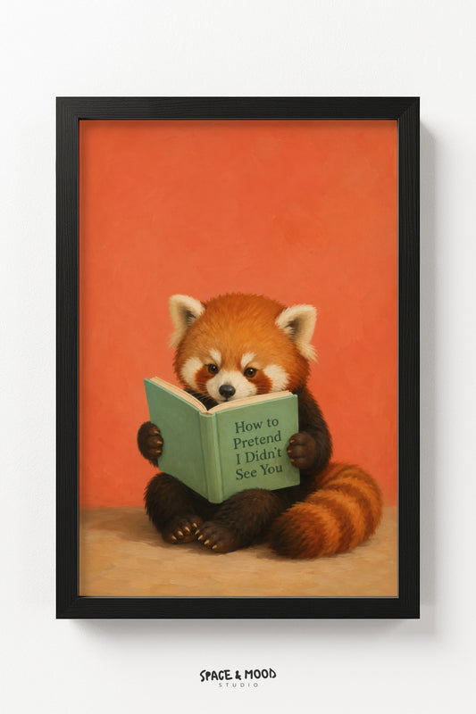 Red Panda Reading