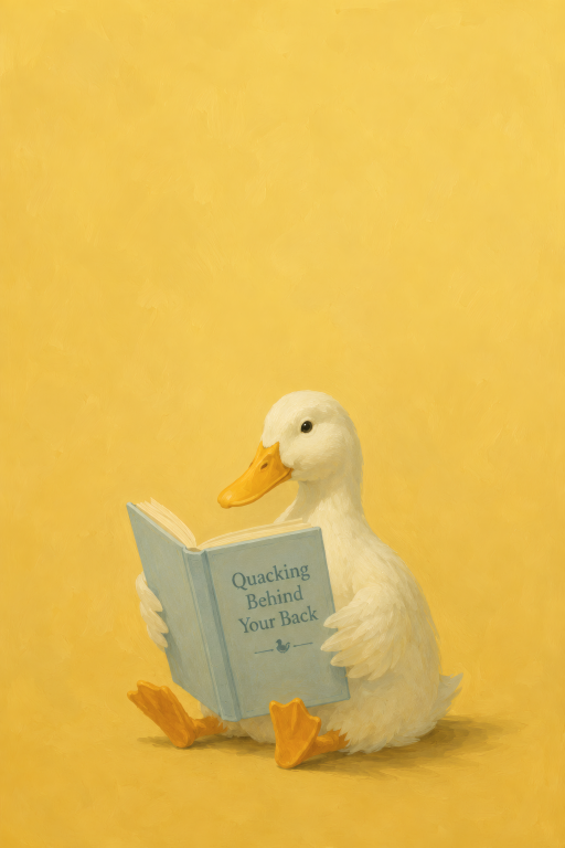 Duck Reading Book
