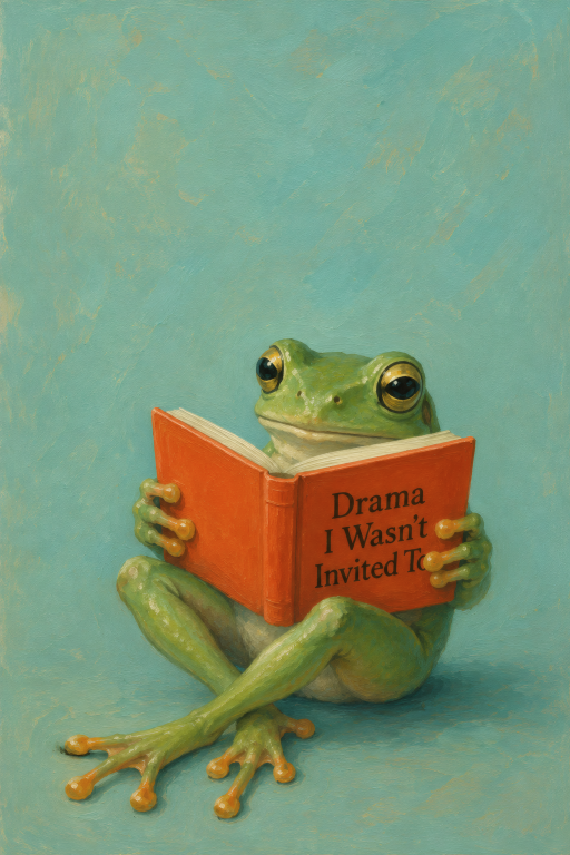 Frog Reading Book