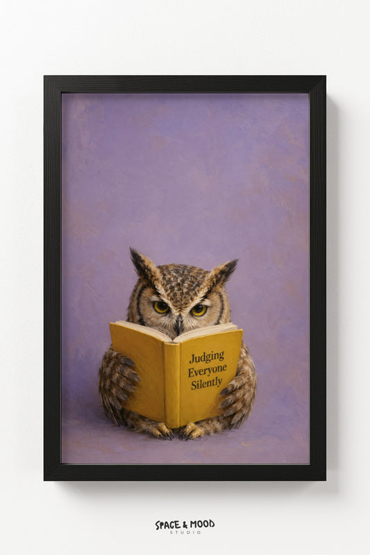 Owl Reading Book