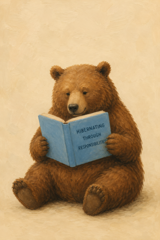 Bear Reading Book