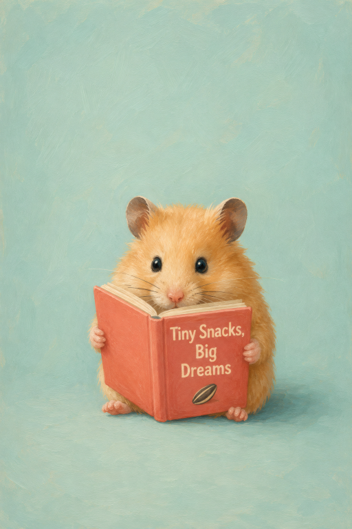 Hamster Reading Book