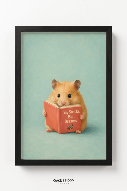 Hamster Reading Book