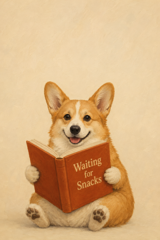 Corgi Reading Book