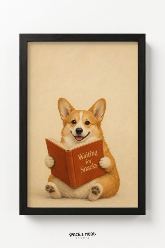 Corgi Reading Book