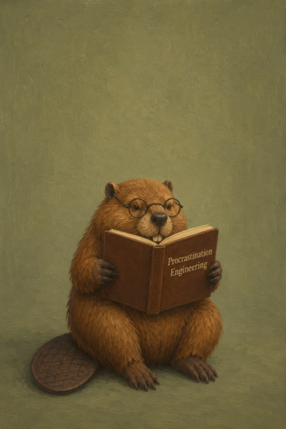 Beaver Reading Book