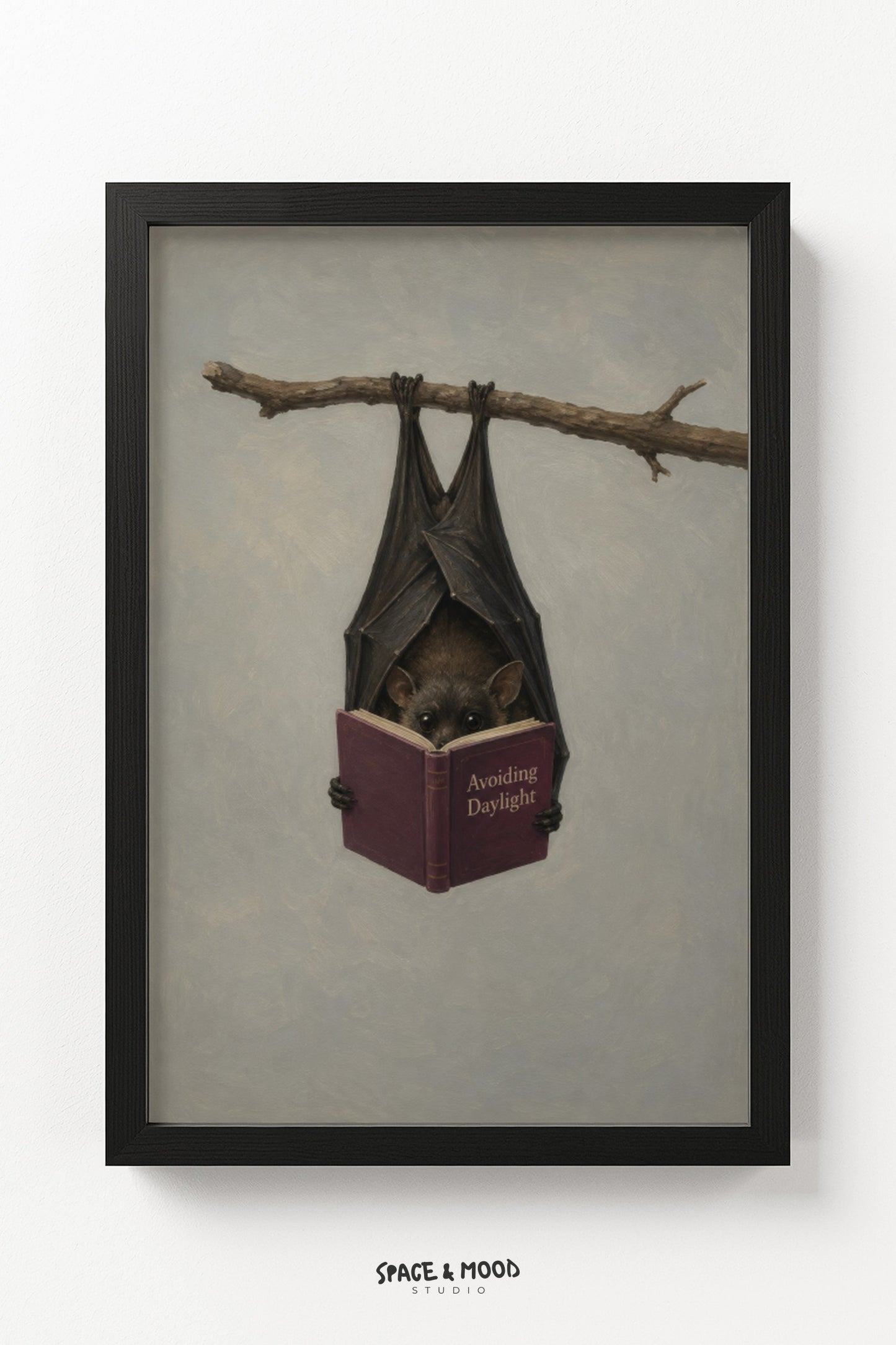 Bat Hanging Reading