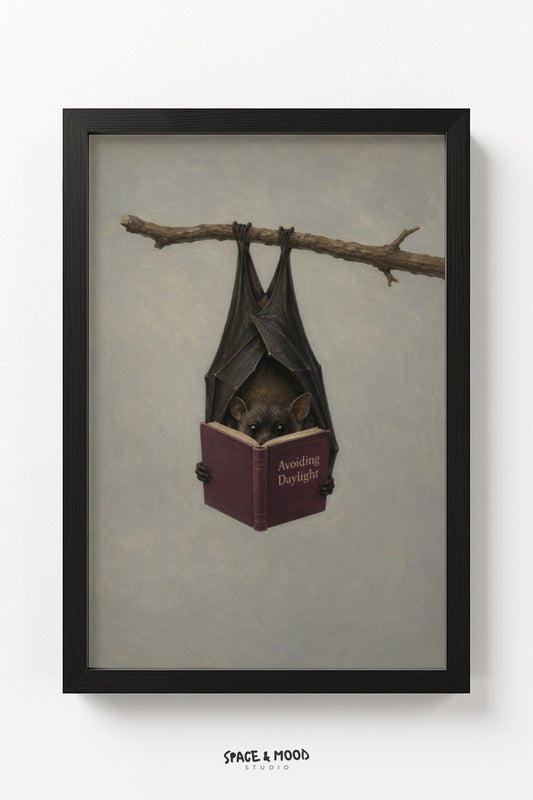Bat Hanging Reading