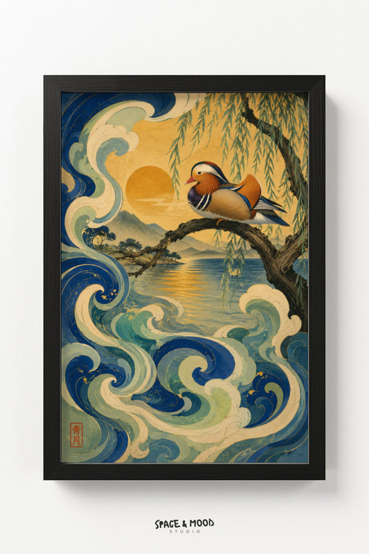 Mandarin Duck Waves