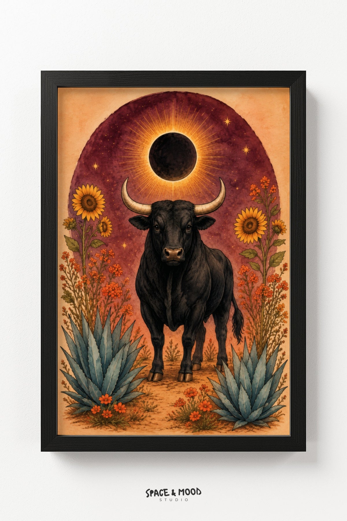 Bull Eclipse Sunflowers II