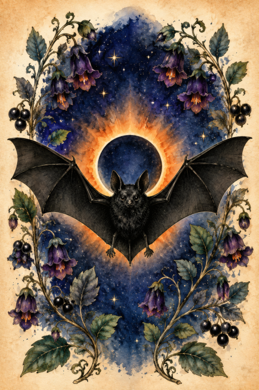 Bat Eclipse Floral