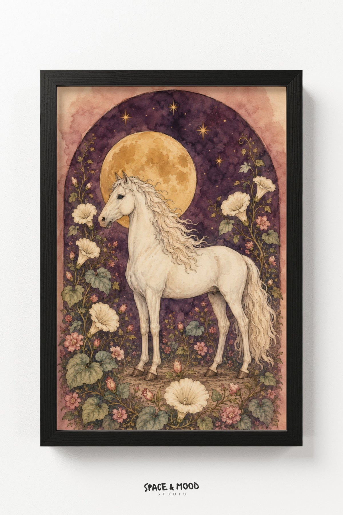 White Horse Moon Floral