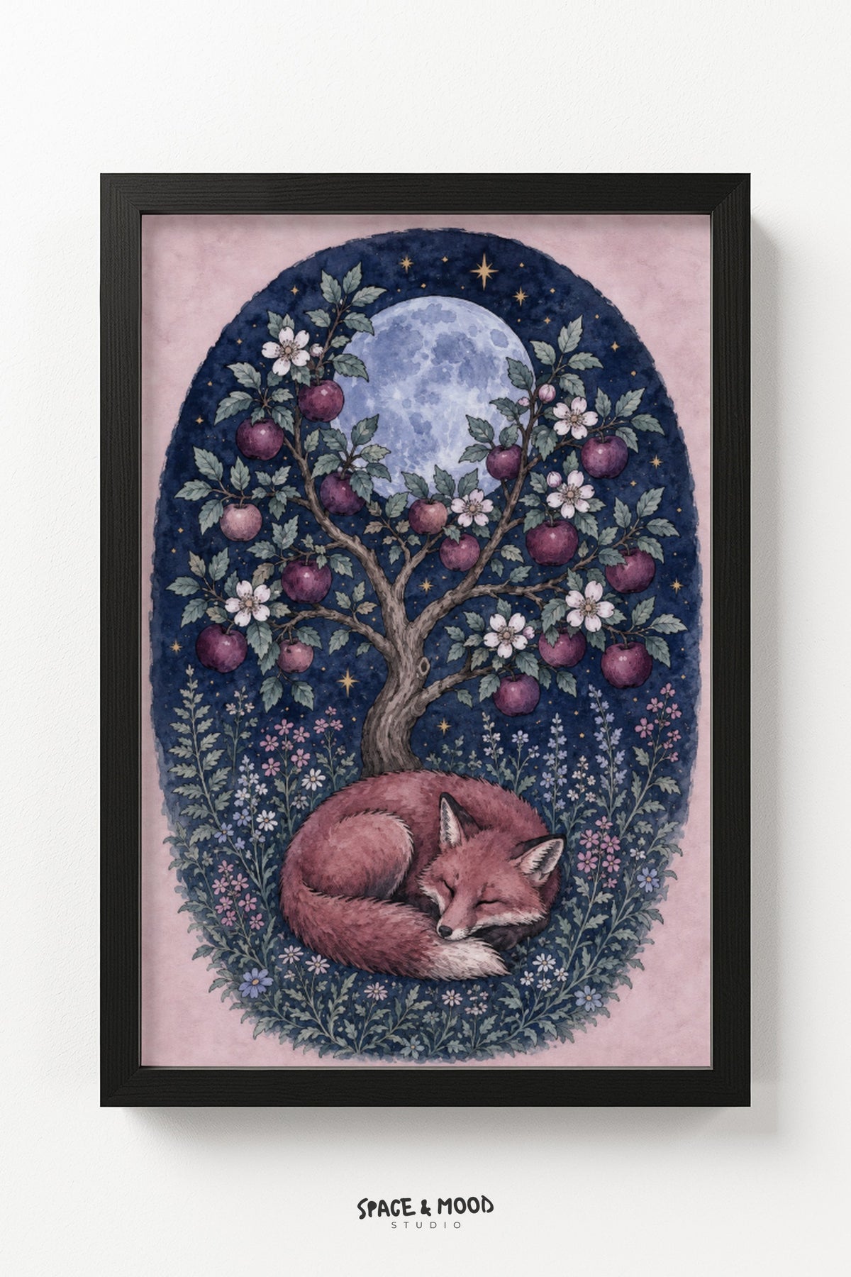 Sleeping Fox Apple Moon