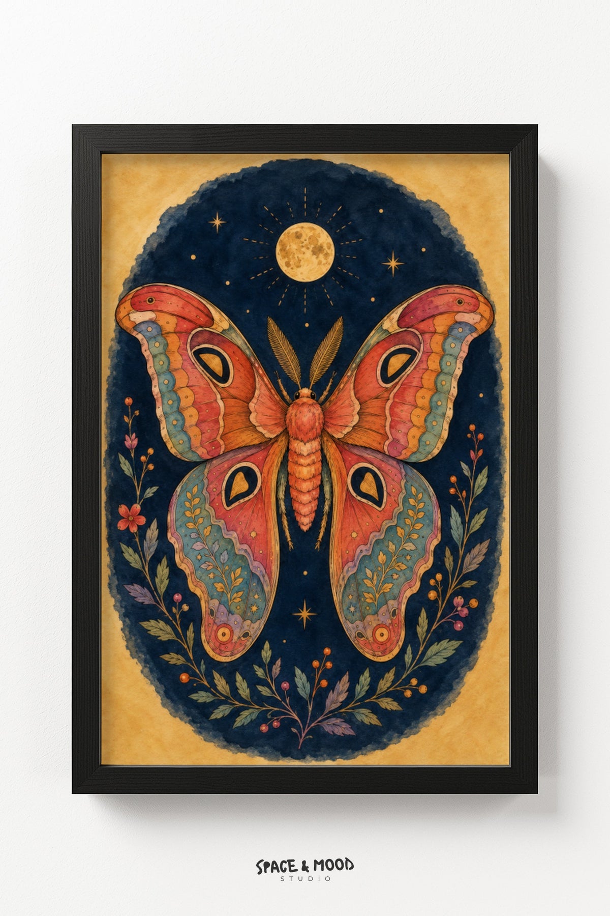 Ornate Moth Sun Teal