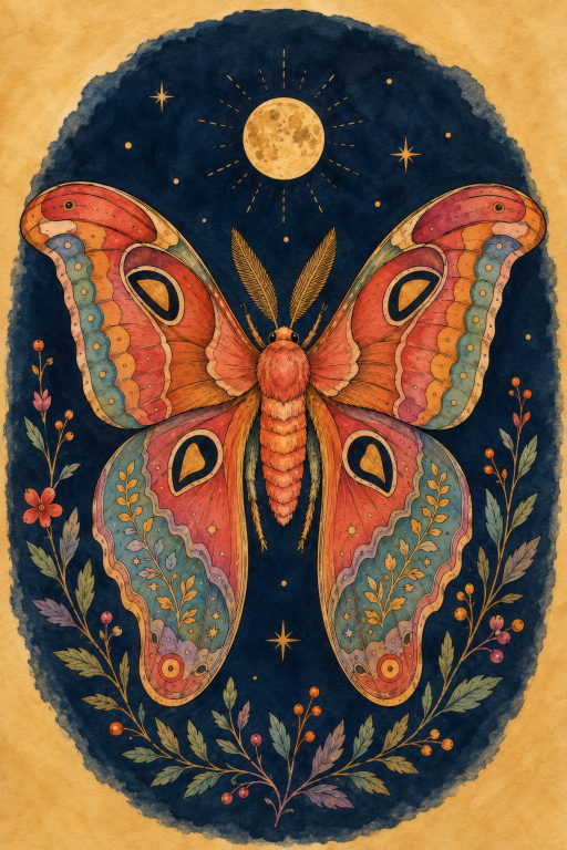 Ornate Moth Sun Teal