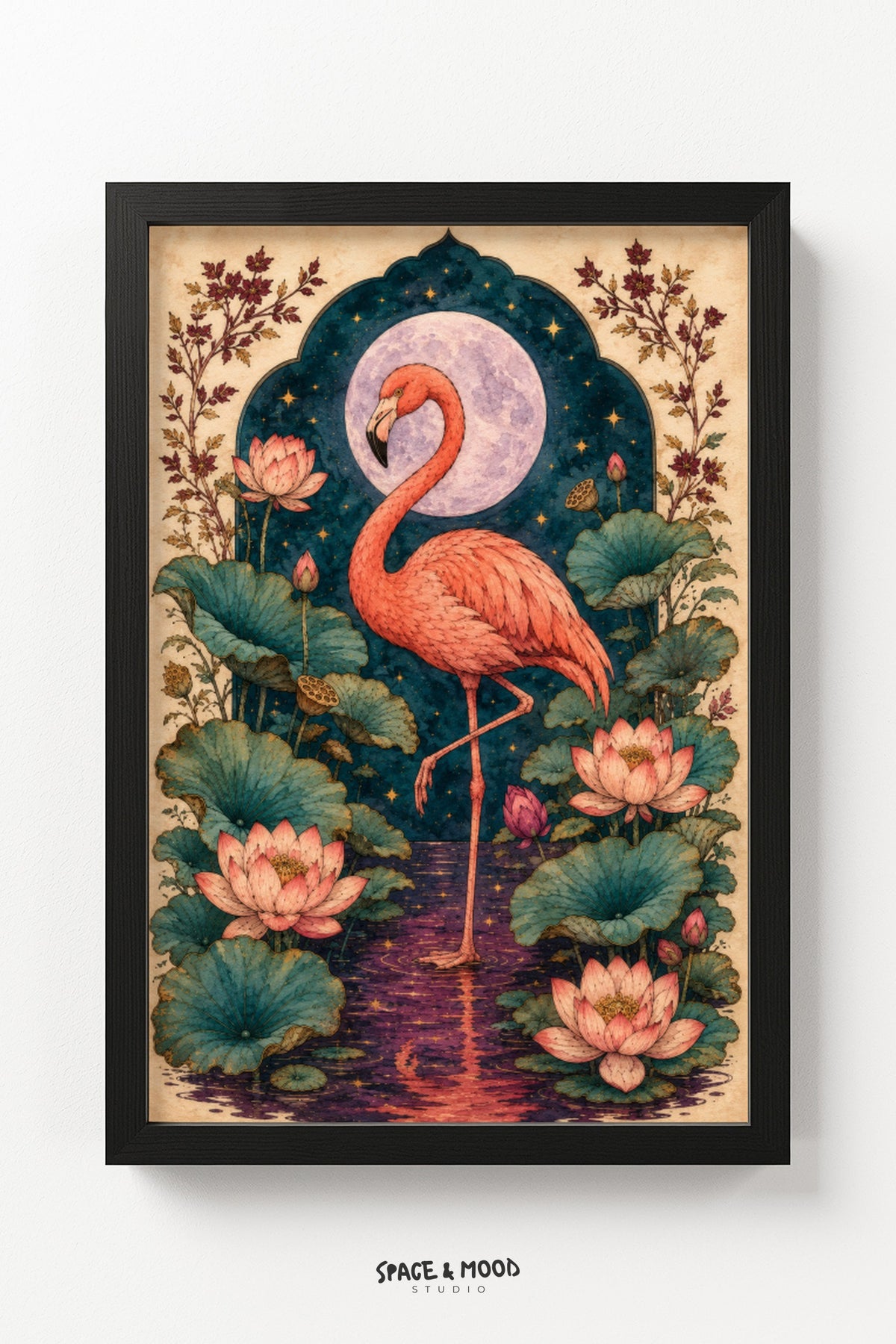 Flamingo Lotus Moon II