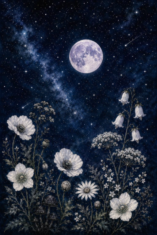 Starry Wildflower Field
