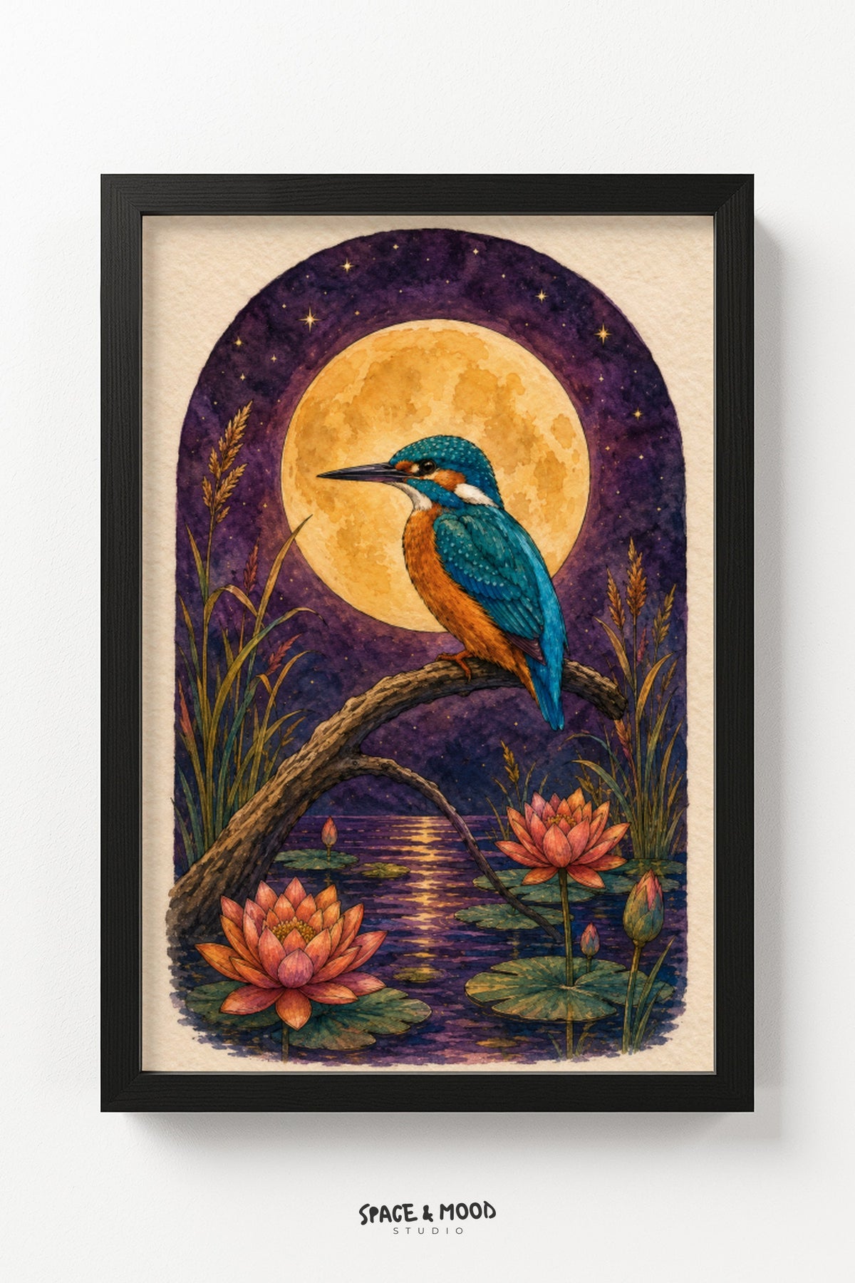 Kingfisher Lotus Moon II