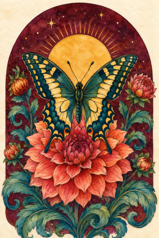 Swallowtail Peony Sun