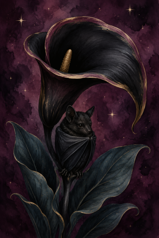 Black Cat Calla Lily
