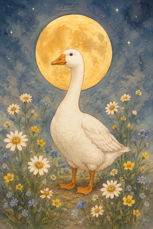 Goose Daisies Moon