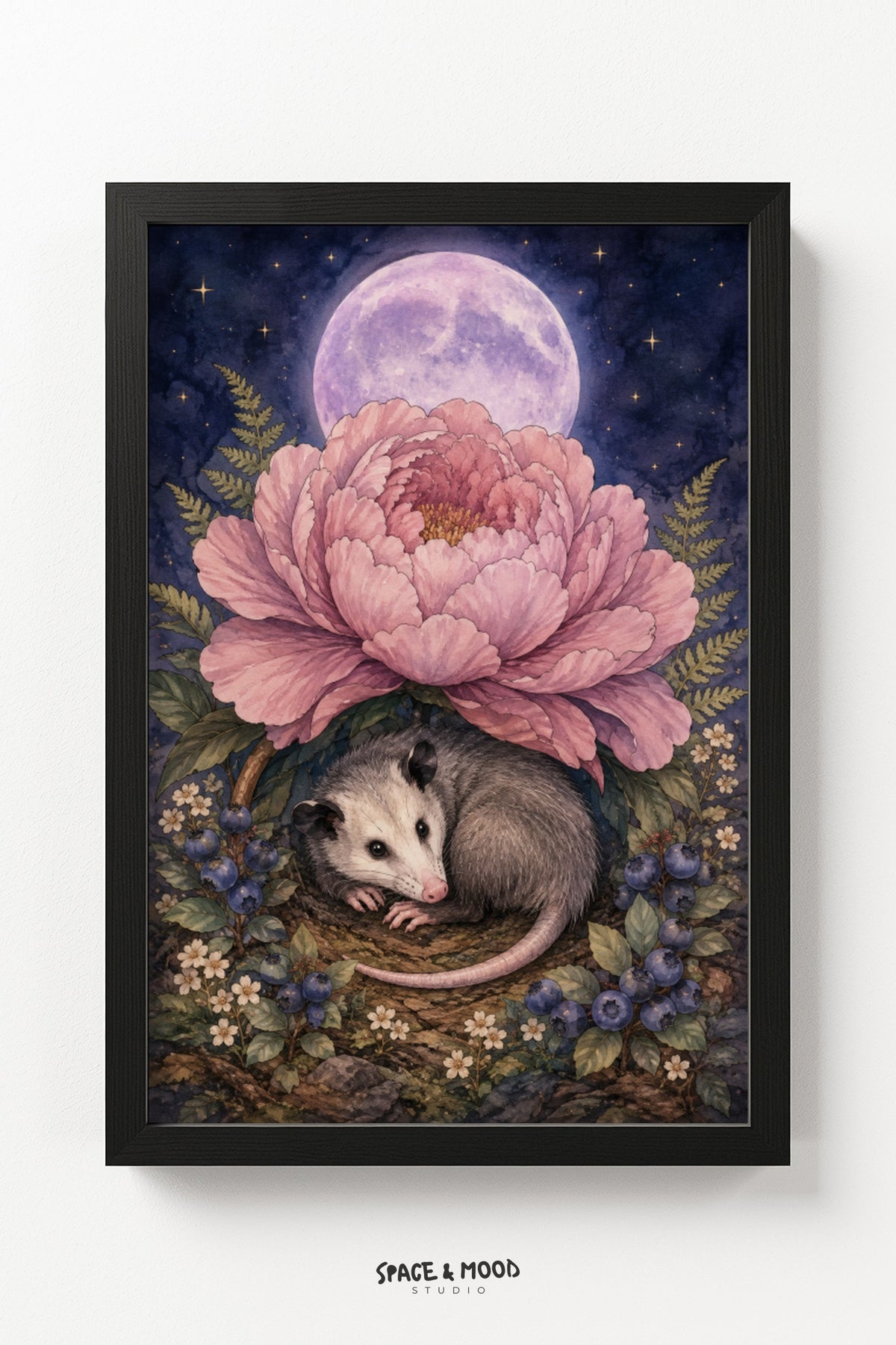 Opossum Peony Moon II