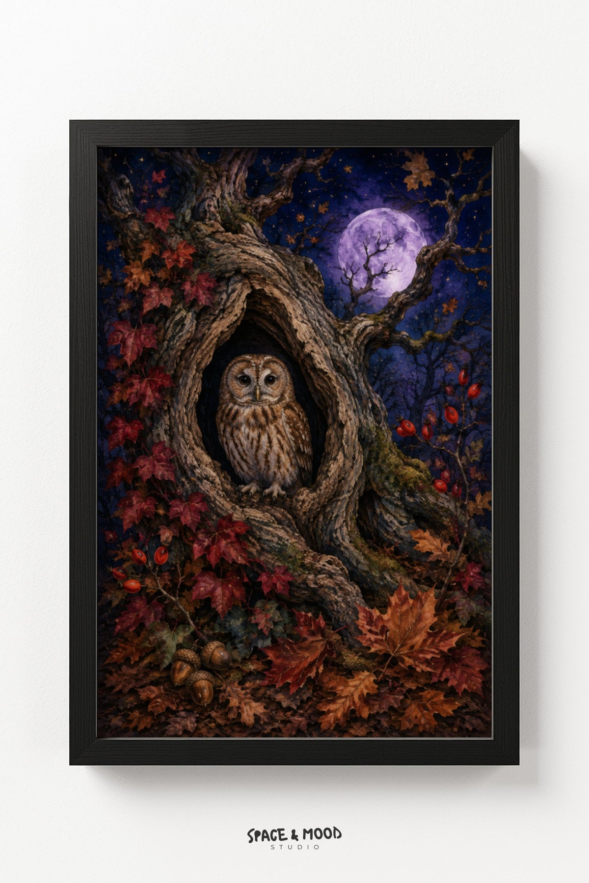 Owl Tree Hollow Autumn