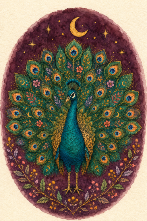Peacock Display Purple