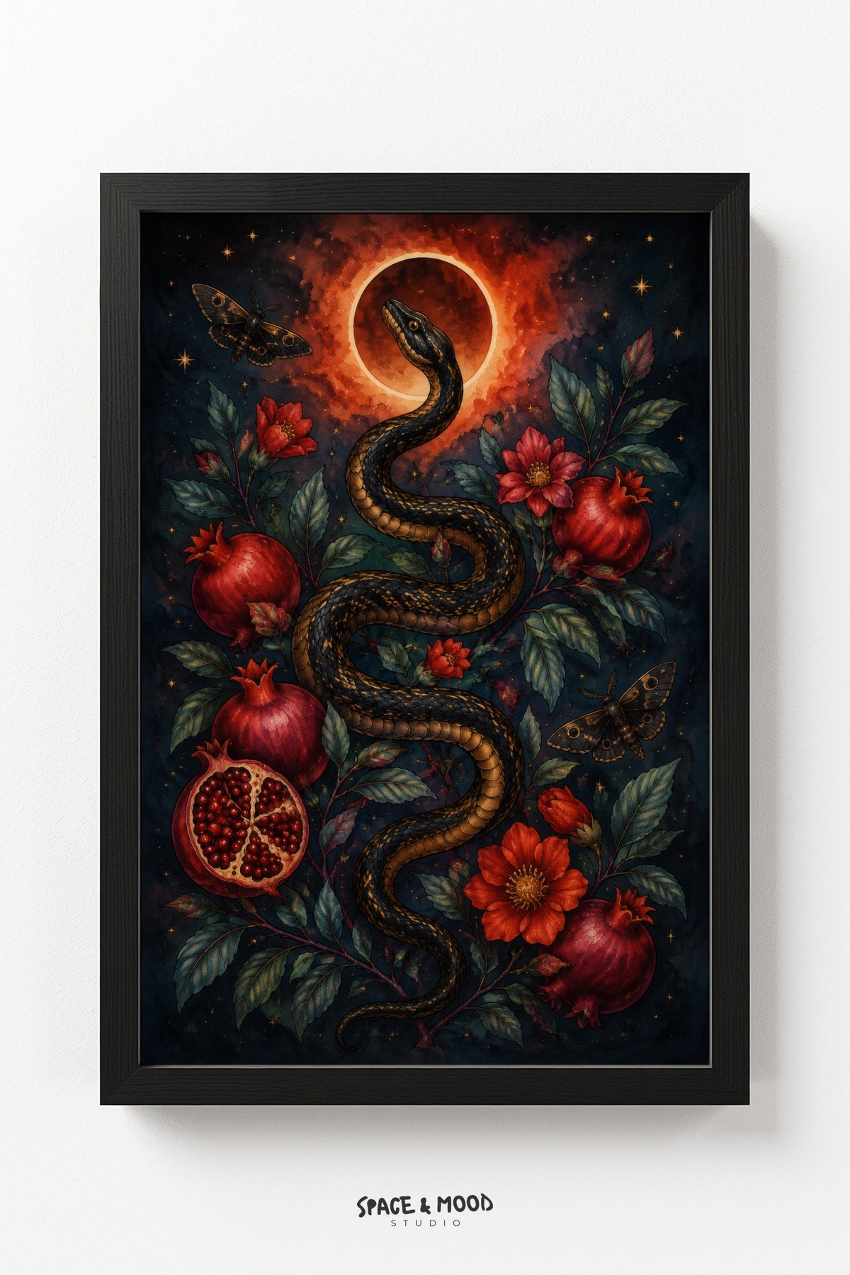 Snake Pomegranate Sun