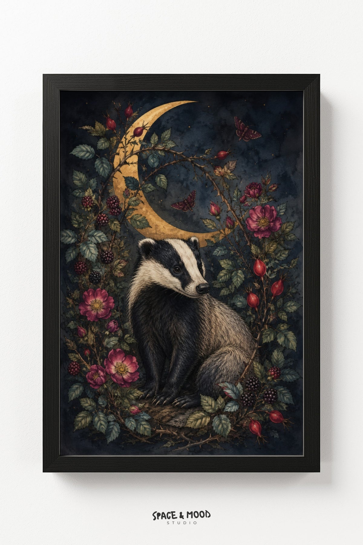 Badger Rose Vine Moon