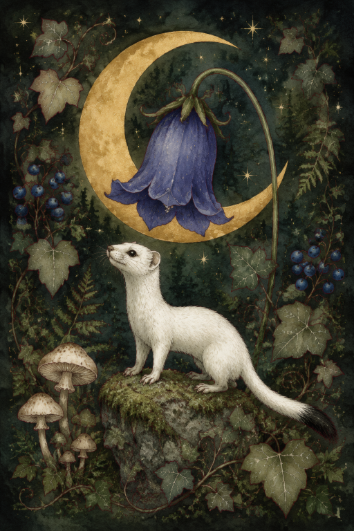 White Ferret Bellflower II