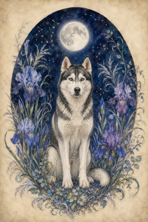 Husky Wildflower Moon