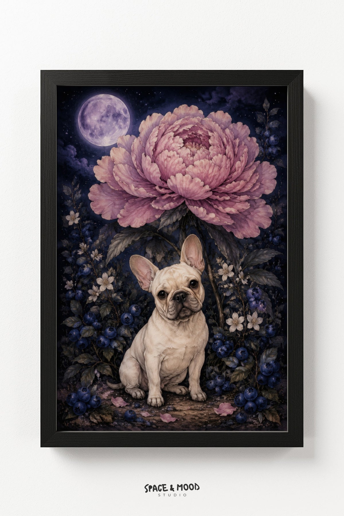 French Bulldog Peony Moon