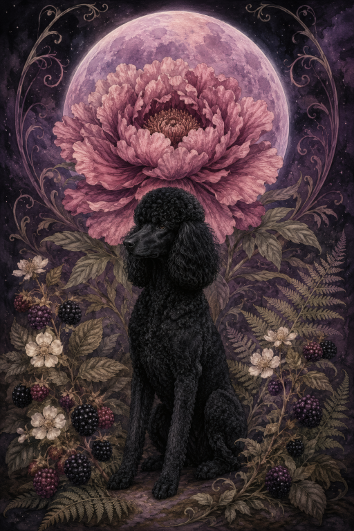 Poodle Peony Moon