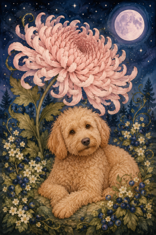 Goldendoodle Mum Moon