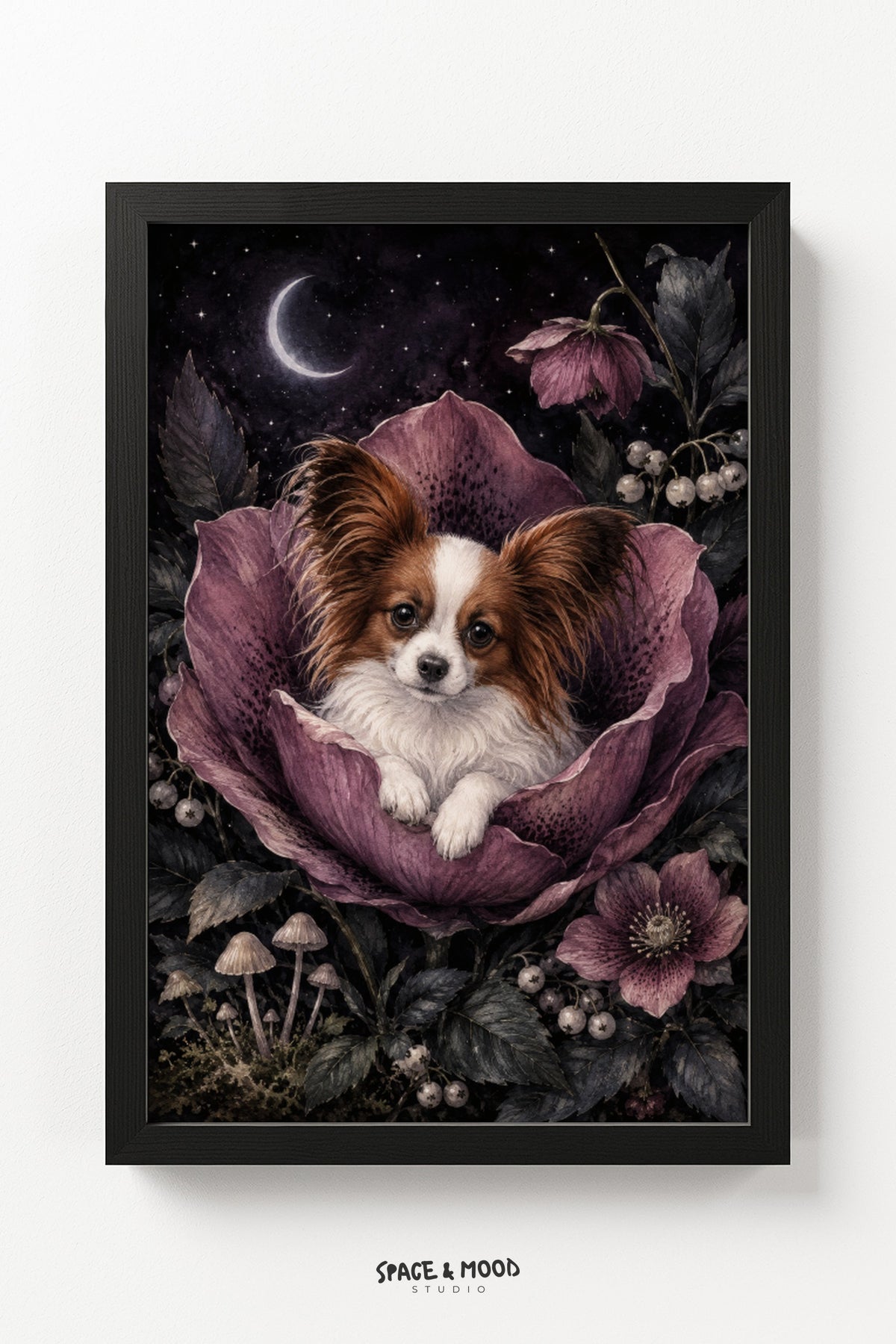 Papillon Purple Flower Moon